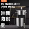 VEVOR 304 Stainless Steel Kettle, 8 GALLON Beer Brew Fermentor, Brew Bucket Fermentor for Brewing, Home Brewing Supplies with Base