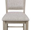 6pc Dining Set Contemporary Farmhouse Style Counter Height w 20-Inch Lazy Susan All Gray Finish Upholstered Chairs Bench Wooden Wood Veneers Solid Woo