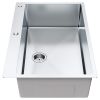 VEVOR Kitchen Sink, 304 Stainless Steel Drop-In Sinks, Top Mount Single Bowl Basin with Accessories(Pack of 3)