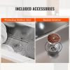 VEVOR Kitchen Sink, 304 Stainless Steel Drop-In Sinks, Top Mount Single Bowl Basin with Accessories(Pack of 3)