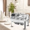 SOGA 4X 3L Triple Tray Stainless Steel Roll Top Chafing Dish Food Warmer