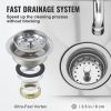 VEVOR Stainless Steel Prep & Utility Sink, 1 Compartment Free Standing Small Sink Include Faucet & legs